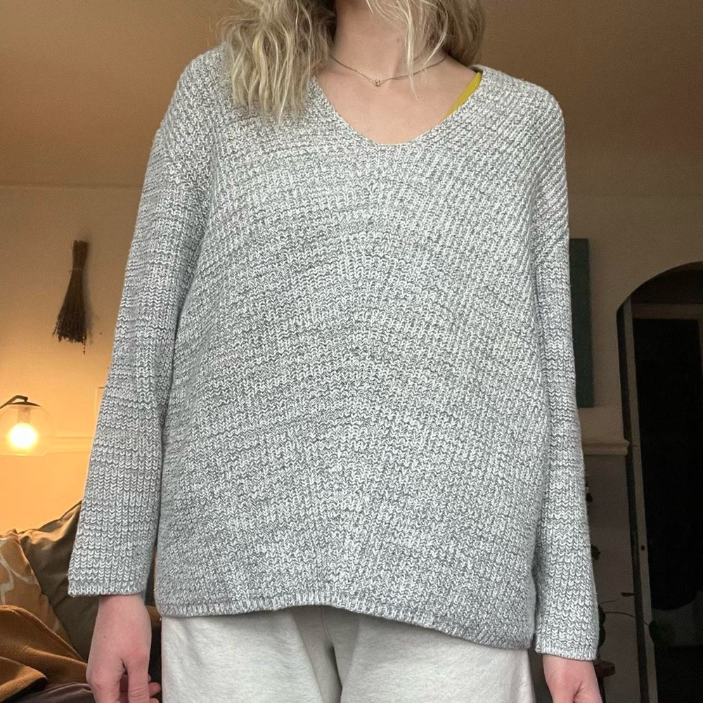 Urban Outfitters Gray V-Neck Sweater
